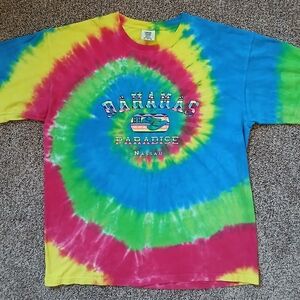 Comfort Colors Vibrant Tie-Dye Bahamas Tee